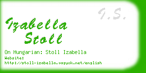 izabella stoll business card